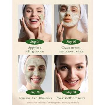 RE:P BIO FRESH MASK with REAL calming HERBS 4.58 Fl Oz (130g) - 100% Vegan, Cruelty-free - Natural calming peel off mask with Real Calendula + Real Chamomile – Korean Skin Care