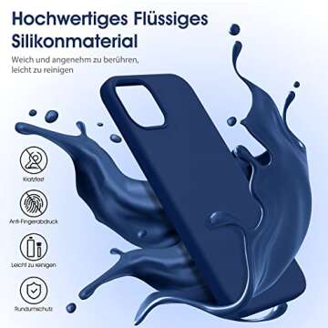 Flyzoo Liquid Silicone Case for iPhone 14 (6.1''), [Scratch-Resistant, Anti-Fingerprint, Shockproof]...