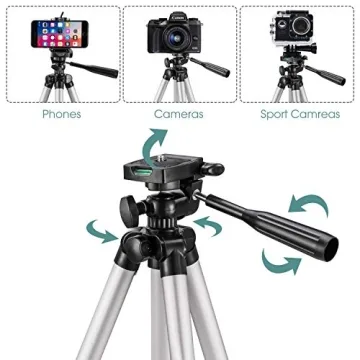 Eocean 50 inch Video Tripod with Wireless Remote for Phones