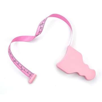 GXJ Tape Body Measure Tape - Arms Chest Thigh or Waist Measuring Tape for Personal Trainer or Home Fitness Goals 152cm/60inch (Pink)