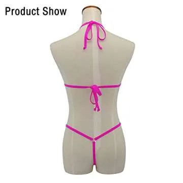 SHERRYLO Sexy Mini Monokini Extreme Micro Bikinis for Women Various Sexy Style (Fuchsia)