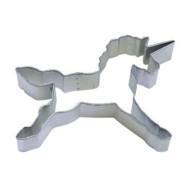 R&M Unicorn 4.5" Cookie Cutter in Durable, Economical, Tinplated Steel