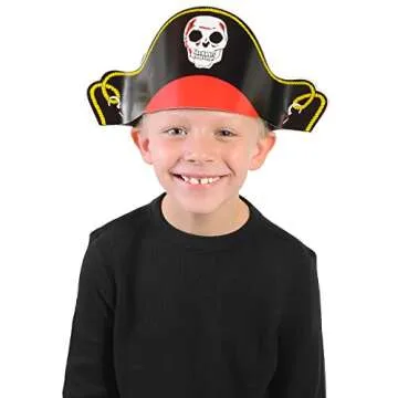 Funny Party Hats Pirate Party Hats - 12 Pack - Pirate Birthday Hats - Pirate Theme Party Supplies - Pirate Party