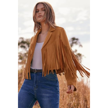 PRETTYGARDEN Women's Fringe Faux Suede Jacket for 2025