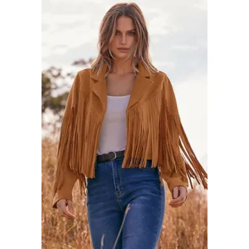 PRETTYGARDEN Women's Fringe Faux Suede Jacket for 2025
