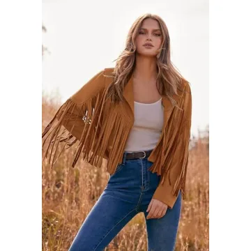 PRETTYGARDEN Women's Fringe Faux Suede Jacket for 2025