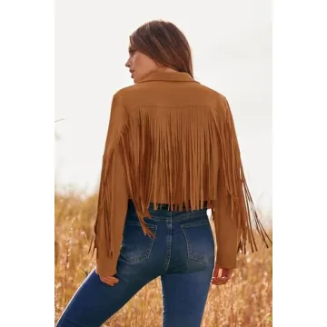 PRETTYGARDEN Women's Fringe Faux Suede Jacket for 2025