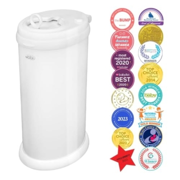 Ubbi Steel Diaper Pail - Odor Control & Stylish Design
