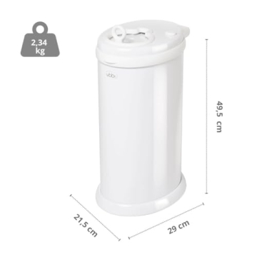Ubbi Steel Diaper Pail - Odor Control & Stylish Design