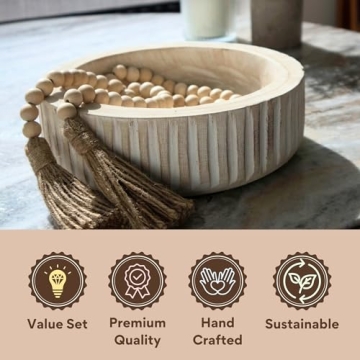 FJ Designs Decorative Bowl Set for Chic Home Decor