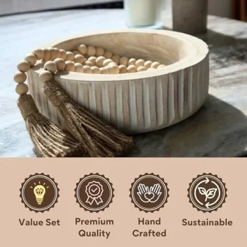 FJ Designs Decorative Bowl Set for Chic Home Decor