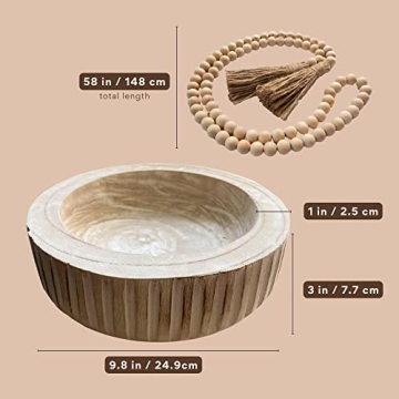 FJ Designs Decorative Bowl Set for Chic Home Decor