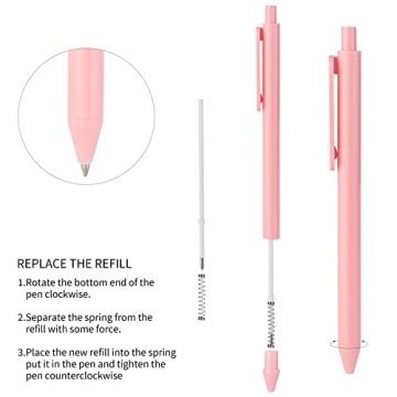 WY WENYUAN 12-Pcs Ballpoint Pens - Vibrant Colorful Set