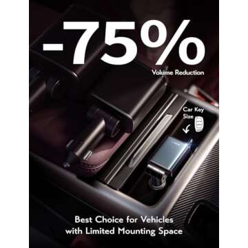 LISEN Retractable Car Charger USB C Fast Charging, 57W Ultra Mini Design