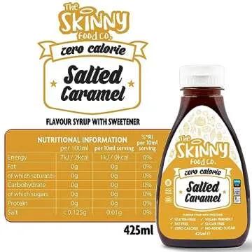 Guilt Free Salted Caramel Syrup Zero Calories - 100% Delicious
