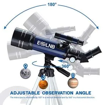 ESSLNB 70mm Refractor Telescope for Beginners with Tripod