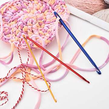 E-outstanding 3PCS Aluminum Crochet Hooks for DIY Craft