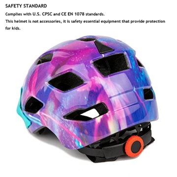 Exclusky Kids Bike Helmet Adjustable Safety Lightweight Children