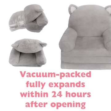 MONKISS Toddler 2-in-1 Couch for Kids - Comfy & Versatile