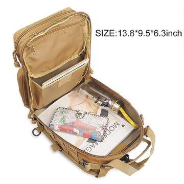 HAOMUK Tactical Sling Bag Pack Military Rover Shoulder Sling Backpack EDC Molle Assault Range Bag