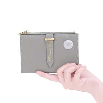 VanFn Airtag Passport Holder, RFID Travel Passport Wallet, Family Passport Holder, Ladies Bifold Air...