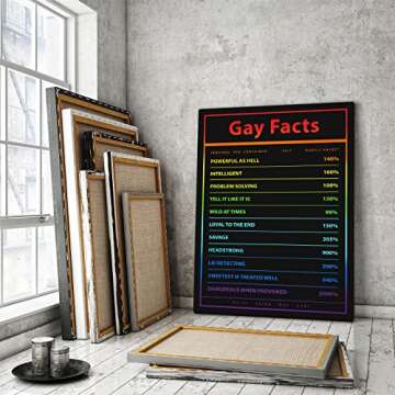 SuccessHunters Gay Pride Canvas Print for Home Decor