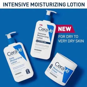 CeraVe Intensive Moisturizing Lotion, Hydro-Urea + Shea Butter, Body Lotion For Dry Skin, Relieves Signs Of Extra Dry Skin, Non Greasy Hydrating Cream For Rough, Tight, Red & Itchy Skin, 8oz