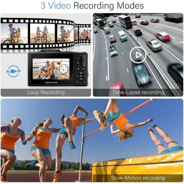 64MP 4K Digital Camera for Vlogging & Photography