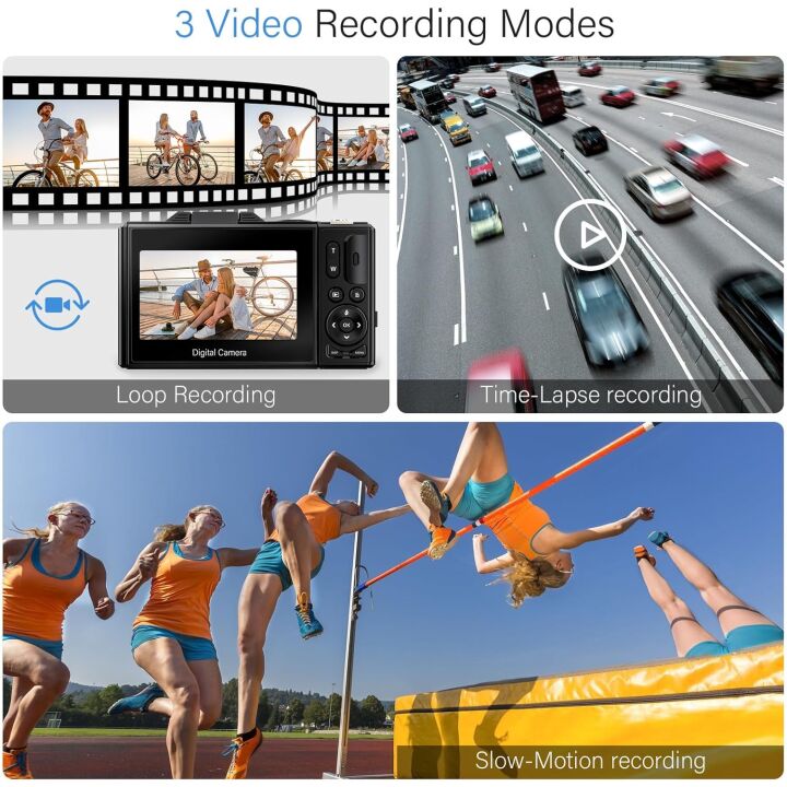 64MP 4K Digital Camera for Vlogging & Photography