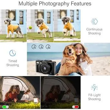 64MP 4K Digital Camera for Vlogging & Photography