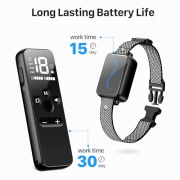 Vsezund Dog Training Collar 3 Modes Waterproof 2600ft Range