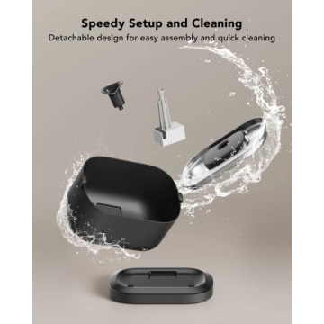 PETLIBRO Cat Water Fountain, Cordless Pet Fountain Battery Operated, 2.5L/84oz Dockstream Water Fountains for Cats Indoor, Cat Fountain with Stainless Steel Tray, Easy to Clean BPA-Free