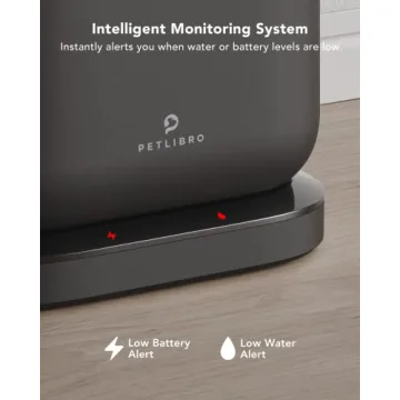 PETLIBRO Cat Water Fountain, Cordless Pet Fountain Battery Operated, 2.5L/84oz Dockstream Water Fountains for Cats Indoor, Cat Fountain with Stainless Steel Tray, Easy to Clean BPA-Free