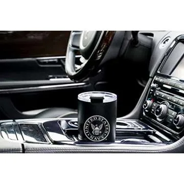 20oz Insulated Steel US Navy Tumbler, Double-Walled USN Coffee Mug | Navy Gifts Sailors | Disabled Vet Owned Business | Navy 20oz Tumbler