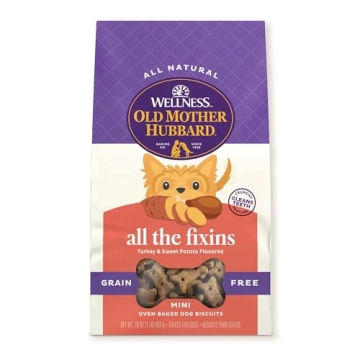 Old Mother Hubbard by Wellness Grain Free Mini Crunchy Dog Treats, 16 oz, Perfect for Training