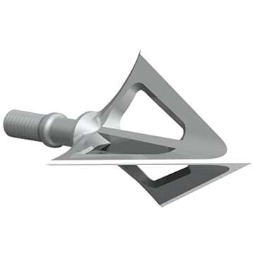 G5 Outdoors Montec 100% Steel Premium Crossbow Fixed Broadheads. Simple to Use, High Performance Broadhead. (3 Pack) (Made in The USA)