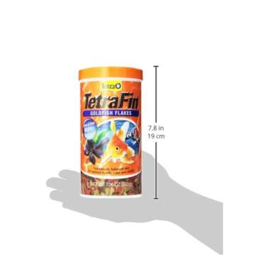 Tetra Goldfish Flakes, Nutritionally Balanced Diet For Aquarium Fish, Vitamin C Enriched Flakes, 7.06 oz