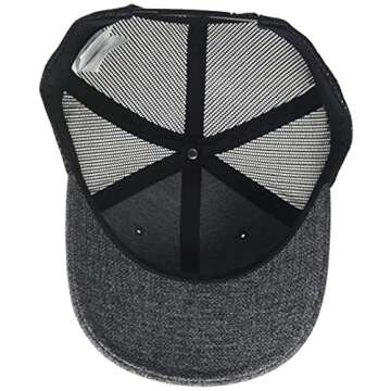 Columbia Men's Mesh Snap Back Hat, Grill Heather/Black, One Size