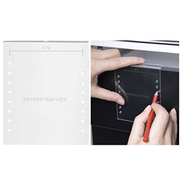 LIZAVO Brushed Satin Nickel Cabinet Pulls Bin Cup Kitchen Cabinet Handles Modern Hardware for Drawer...