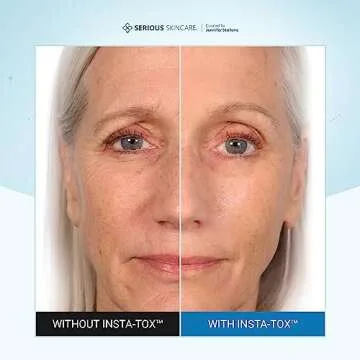 Serious Skincare - INSTA-TOX Instant Line and Wrinkle Filler Face Serum - Firm and Smooth the Look of Fine Lines, Deep Wrinkles and Pores - Temporary Skin Tightener - .75 oz
