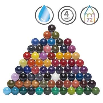 Derwent Coloured Pencils, Inktense Ink Pencils, Drawing, Art, Metal Tin, 72 Count (2301843)