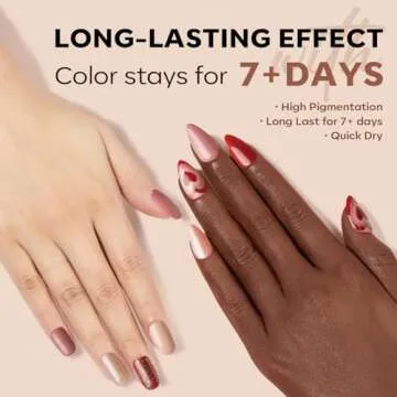 modelones Quick Dry Nail Polish Set - 6 Stunning Colors