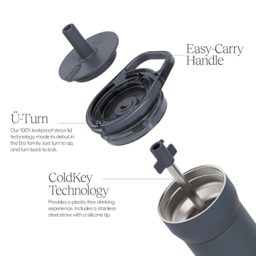 BrüMate Leap 12oz 100% Leakproof Kids Tumbler with Handle and Silicone Soft Straw | Durable Drop Resistant Silicone Sleeve | Made of Insulated Stainless Steel | Cup Holder Friendly | 12oz (Aurora)