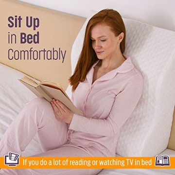 Fsa Eligible Memory Foam Wedge Pillow for Elevation and Support