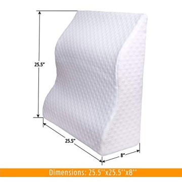 Fsa Eligible Memory Foam Wedge Pillow for Elevation and Support