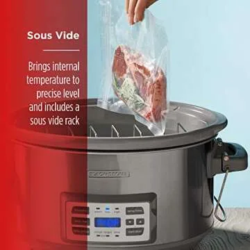 BLACK+DECKER 7-Quart Slow Cooker with Sous-Vide Feature