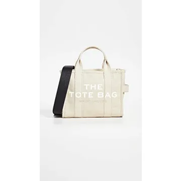 Marc Jacobs Canvas Small Tote Bag Stylish Functional Beige
