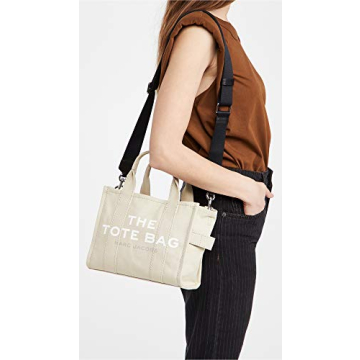 Marc Jacobs Canvas Small Tote Bag Stylish Functional Beige