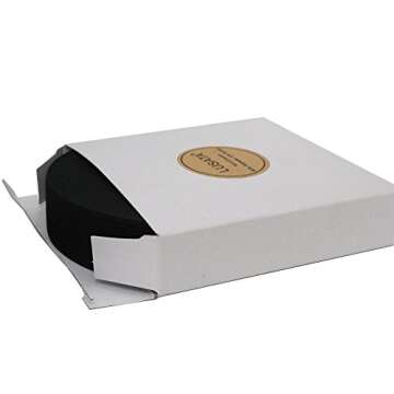 lusata 0.75 inch Wide Black Knit Elastic Spool Heavy Stretch High Elasticity Knit Elastic Band 10 Yard