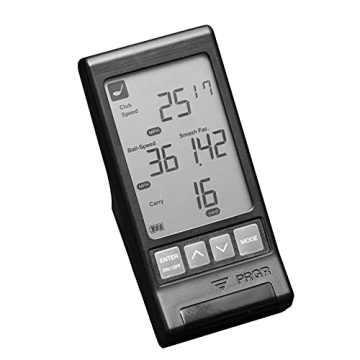PRGR Black Pocket Launch Monitor HS-130A (New 2021 Model)